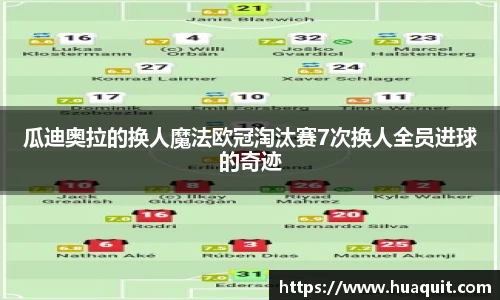 瓜迪奥拉的换人魔法欧冠淘汰赛7次换人全员进球的奇迹
